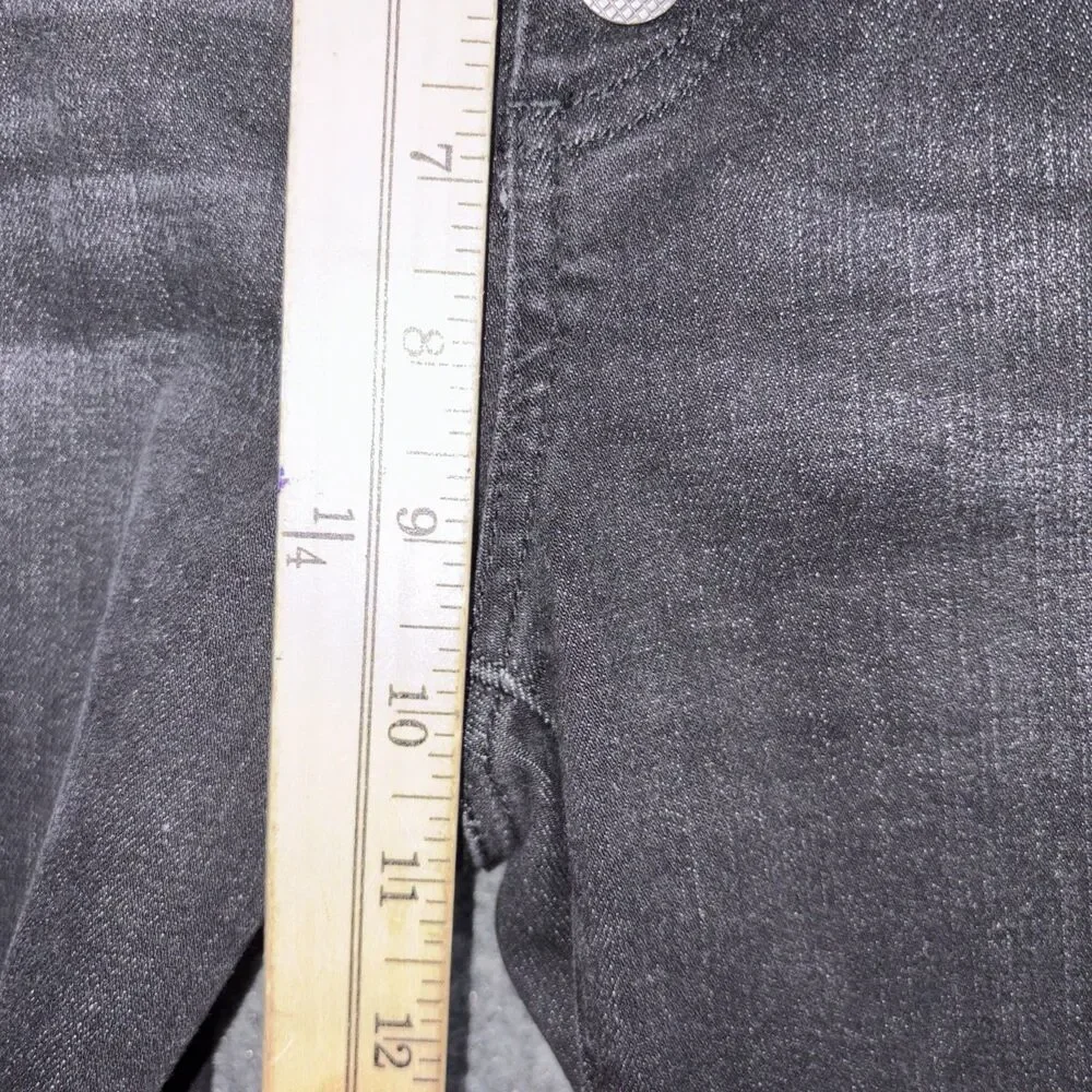 CAbi Jeans Womens Size 8 Black  Exposed Buttons Straight #4149 - Picture 7 of 11